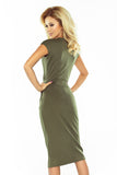 13568-4-144-5 Dress midi SARA - khaki-4