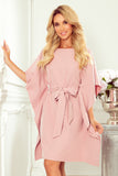Vestido Verão Borboleta com Cinto Rosa Queimado Sofia