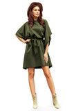 19269-6-287-13 SOFIA Butterfly dress - KHAKI-6