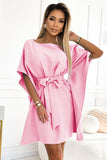 19358-4-287-30 SOFIA Butterfly dress - pastel pink-4