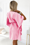 19358-3-287-30 SOFIA Butterfly dress - pastel pink-3