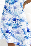 20288-7-296-11 VICTORIA Trapezoidal white dress with a blue pattern-7