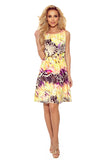 16330-10-296-8 VICTORIA Trapezoidal dress in yellow leopard print-10