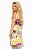 16330-2-296-8 VICTORIA Trapezoidal dress in yellow leopard print-2