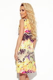 16330-6-296-8 VICTORIA Trapezoidal dress in yellow leopard print-6