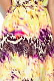 16330-9-296-8 VICTORIA Trapezoidal dress in yellow leopard print-9