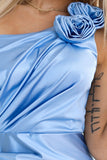 20057-6-580-4 AURORA long satin one shoulder dress with roses - light blue color-6
