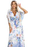 20412-8-603-3 Airy wrap maxi dress with floral pattern – blue roses-8