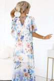 20412-5-603-3 Airy wrap maxi dress with floral pattern – blue roses-5