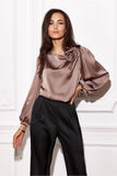 Blusa Castanha Mangas Longas Isabela
