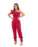 Conjunto Feminino Blusa Manga Única Com Calças Nath