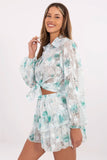 Conjunto Feminino de Verão Saia e Camisa Charlotte