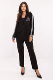 Conjunto Feminino Casual Blazer e Calças Preto Olívia