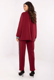 Conjunto Feminino Casual Blazer e Calças Vermelho Olívia